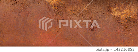 Rust forming on old metal industrial surface 142216855