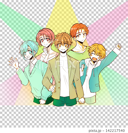 Idol group, 5 members, Light Idol group, 5 members, Light 142217540