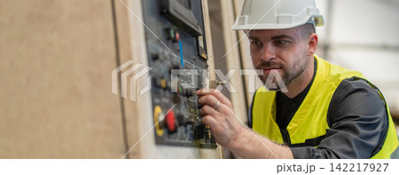 Workers Factory or Engineering work at factory site check up machine or products in site. Workers Factory or Engineering work at factory site check up machine or products in site. 142217927
