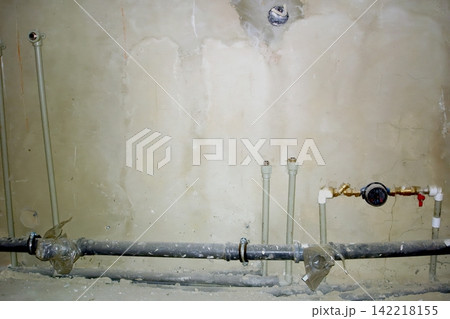 Renovation Phase Reveals Incomplete Plumbing Setup in a Room Renovation Phase Reveals Incomplete Plumbing Setup in a Room 142218155