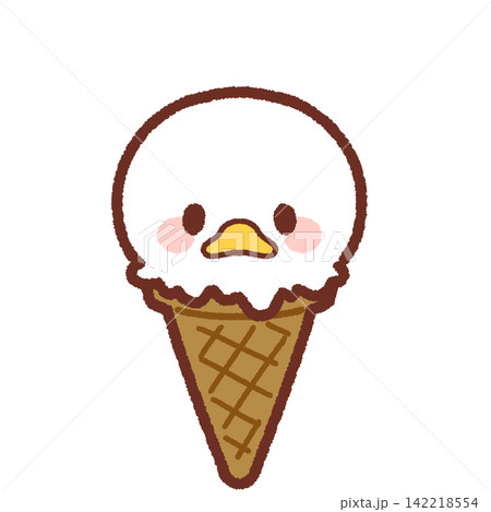 どうぶつのアイスクリーム　アヒル 142218554