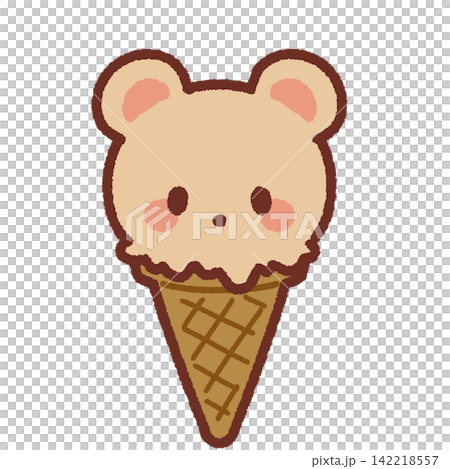 Animal-shaped ice cream - Bear Animal-shaped ice cream - Bear 142218557