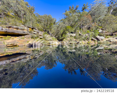 A scenic view of Glenbrook Creek in the Blue Mountains National Park 142219518