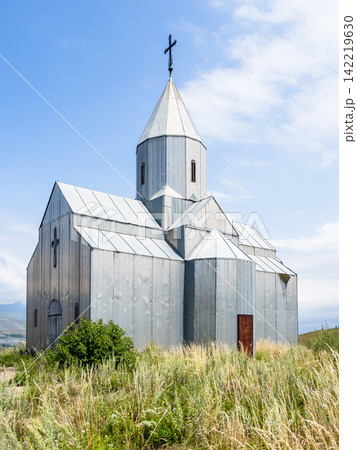 building of tin church in Spitak town, Armenia building of tin church in Spitak town, Armenia 142219630