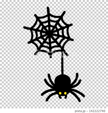Halloween spider spiderweb cute hand-drawn icon illustration Halloween spider spiderweb cute hand-drawn icon illustration 142222740