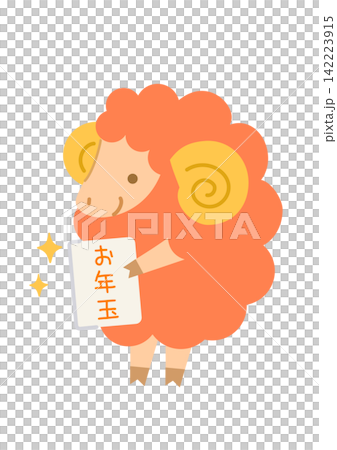 一幅色彩鮮豔的綿羊插圖,非常適合用作新年賀卡,表達他們對收到新年壓歲錢的喜悅之情。 一幅色彩鮮豔的綿羊插圖,非常適合用作新年賀卡,表達他們對收到新年壓歲錢的喜悅之情。 142223915