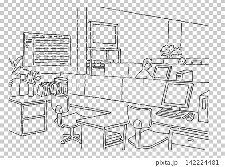 Office (line drawing) Office (line drawing) 142224481
