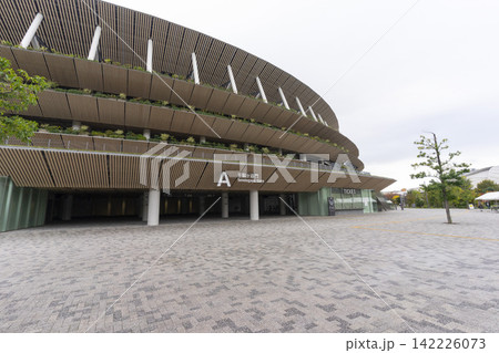 Tokyo, Japan - Nov 21,2024 : The Japan National Stadium formerly known as New National Stadium in Tokyo, Japan on Nov 21,2024. 142226073