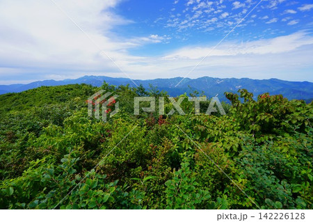 人形山の三ヶ辻山からの白山・笈ヶ岳・大笠山・大門山 人形山の三ヶ辻山からの白山・笈ヶ岳・大笠山・大門山 142226128
