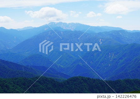 人形山頂上からの白山 人形山頂上からの白山 142226476