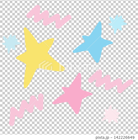 Illustration of stars for decoration, logo, icon, social media post, postcard, cute patches, shirt print, brooch, tattoo, fashion, shirt print, sticker, spring, summer vibe, sky and clouds, plush toy Illustration of stars for decoration, logo, icon, social media post, postcard, cute patches, shirt print, brooch, tattoo, fashion, shirt print, sticker, spring, summer vibe, sky and clouds, plush toy 142226649