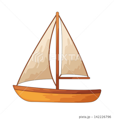 Illustration of sailboat 142226796