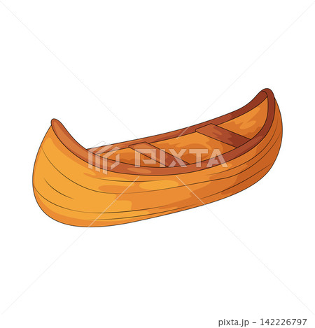 Illustration of canoe 142226797