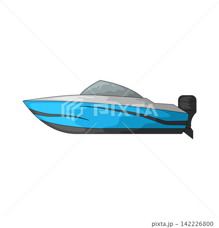 Illustration of speedboat Illustration of speedboat 142226800