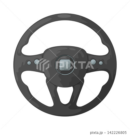 Illustration of car steering wheel 142226805