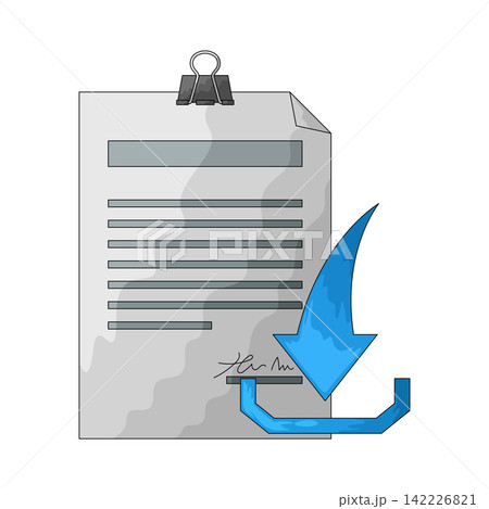 Illustration of Document Download 142226821
