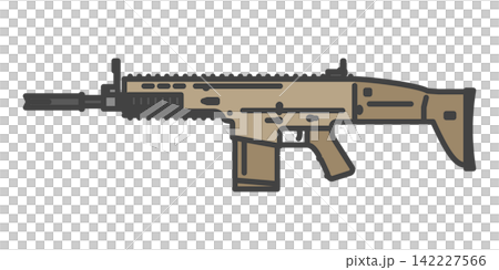 Tan-colored 7.62mm battle rifle Tan-colored 7.62mm battle rifle 142227566