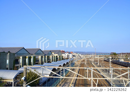 JR東日本常磐線　原ノ町駅の風景(2023年冬朝) 142229262