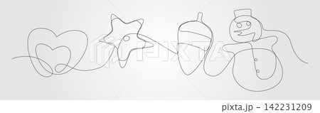 Christmas line continues with this artistic snowman minimalist monochrome black line heart star design. Christmas line continues with this artistic snowman minimalist monochrome black line heart star design. 142231209