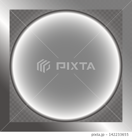 Luminous Circle Frame Background (Steel Gray) Vector Material | Transparent Background Luminous Circle Frame Background (Steel Gray) Vector Material | Transparent Background 142233655
