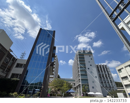 新築のオフィスビルのある都市風景 新築のオフィスビルのある都市風景 142233733
