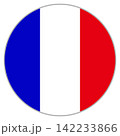 フランス国旗の丸型アイコン 142233866