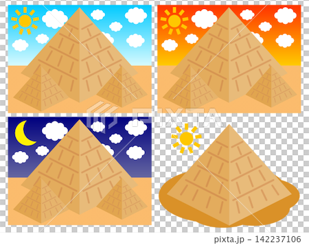Pyramid illustration set 4 Pyramid illustration set 4 142237106