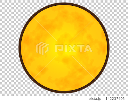 Illustration material of a beautiful full moon 2 Illustration material of a beautiful full moon 2 142237403