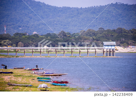 View of Bang Phra Reservoir, Chonburi Thailand View of Bang Phra Reservoir, Chonburi Thailand 142238409