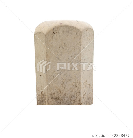 Solid white stone or concrete architectural bollard post with rounded top isolated on white background street barrier sign Solid white stone or concrete architectural bollard post with rounded top isolated on white background street barrier sign 142238477
