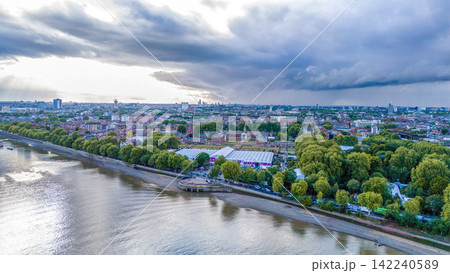 Chelsea Royal hospital - aeriaal view Chelsea Royal hospital - aeriaal view 142240589