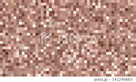 Abstract background with blurry brown pixel color censorship element. Appropriate for digital design projects 142240663