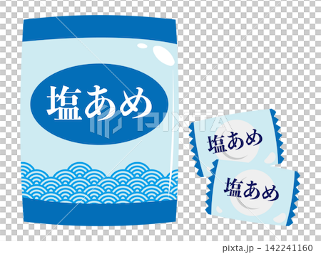 Illustration of salt candy 142241160