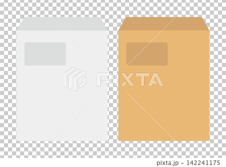 Illustration of a windowed envelope Illustration of a windowed envelope 142241175