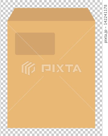 Illustration of a windowed envelope Illustration of a windowed envelope 142241178