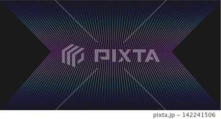 3D wireframe blue, red gradient room colorful on dark background. Abstract perspective grid. Vector illustration 3D wireframe blue, red gradient room colorful on dark background. Abstract perspective grid. Vector illustration 142241506