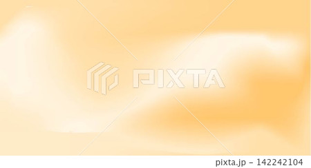 Beige gradient background. Light beige texture gradation. Neutral color backdrop. Creamy brown elegant abstract bg. Soft pearl vector backdrop. Delicate pale wallpaper. For card, banner 142242104