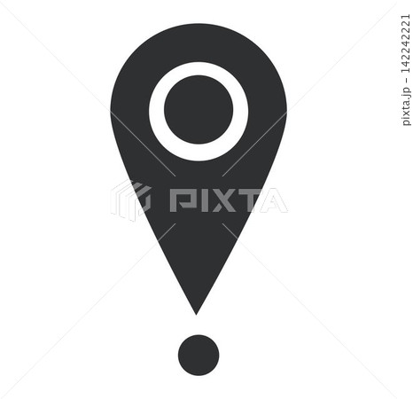 location pin for map vector design isolated on white location pin for map vector design isolated on white 142242221