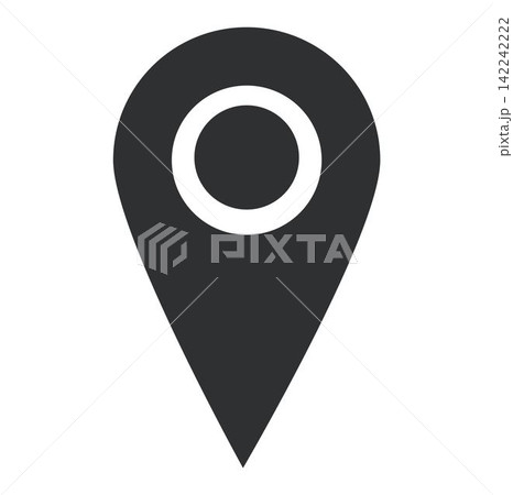location pin for map vector design isolated on white location pin for map vector design isolated on white 142242222