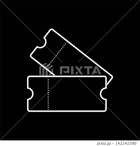 Ticket line art Ticket line art 142242390