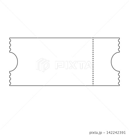Ticket line art Ticket line art 142242391