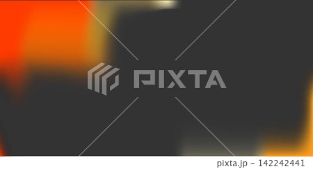 Yellow and red, green, red transparent film light leak vector flat. Vintage texture overlay for photo effects and creative desig 142242441