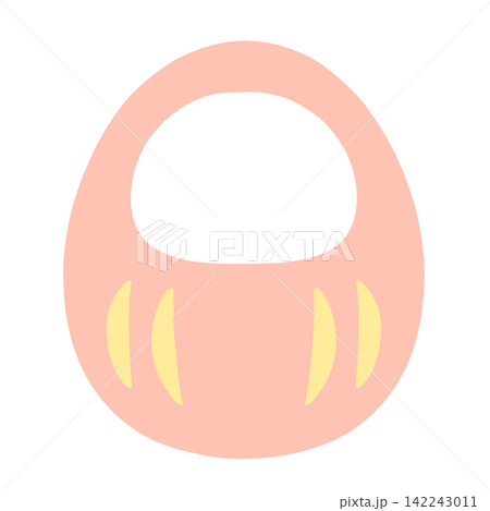 顔はめのできるだるまのイラスト 顔はめのできるだるまのイラスト 142243011