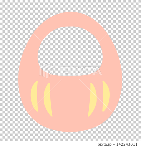 顔はめのできるだるまのイラスト 顔はめのできるだるまのイラスト 142243011