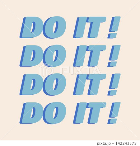 Retro colorful slogan print with vintage colors text 142243575