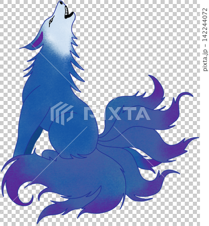 blue nine tailed fox blue nine tailed fox 142244072