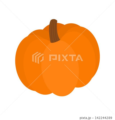 Ripe orange pumpkin vector Ripe orange pumpkin vector 142244289