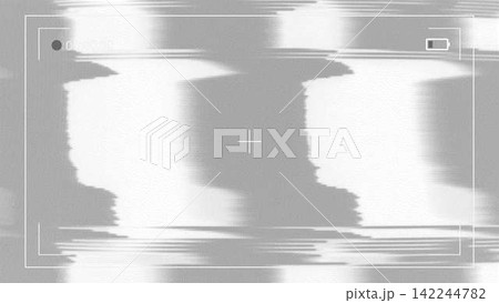 Digital camera viewfinder interface with static noise and distortion overlay 142244782