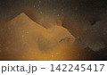 Abstract Grainy Golden and Dark Bronze Texture Background with Shimmering Sparkles 142245417
