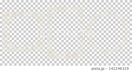 Lace frame watercolor set. Collection of elegant white borders and isolated on background. Clipart for wedding invitations, stationery and nursery greeting cards. Pastel backgrounds for Templates. 142246329